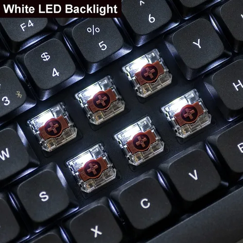 Vista 6 de Keychron K5 Pro Teclado mecánico inalámbrico QMK/VIA personalizado, diseño 100% de tamaño completo, 108 teclas programables, ultra delgado blanco