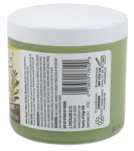 Vista 2 de Blue Magic Aderezo para el cabello con aceite de oliva con aloe vera 12 onzas