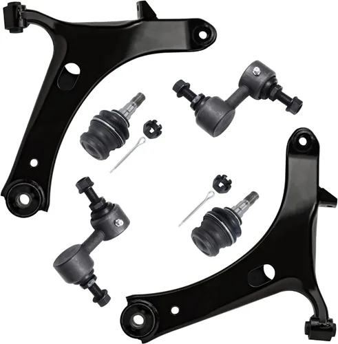 Vista 112 de Detroit Axle - Kit de extremo delantero para Chrysler 300 Dodge Charger 2011-2023 Challenger, 2 Lower Rearward Control Arms 2 Outer Tie Rods 2