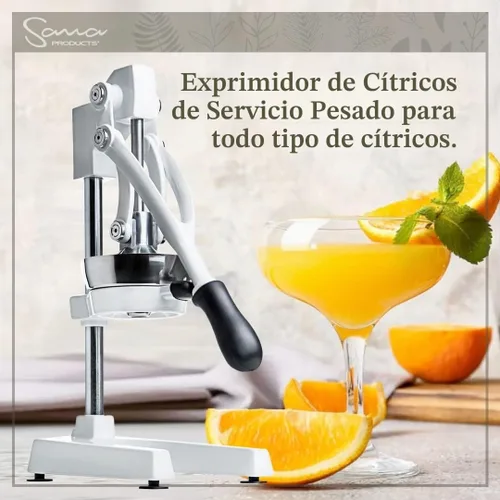 Vista 5 de SANA Exprimidor de prensa manual de alta resistencia comercial para todo tipo de cítricos, extracción máxima Exprimidor de naranja, limón, lima