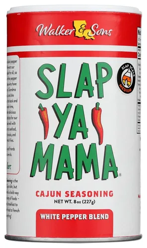 Vista 9 de Slap Ya Mama Condimento cajún estilo Louisiana, mezcla caliente, sin MSG y Kosher, lata de 8 onzas