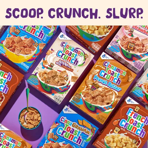 Vista 8 de Original Cinnamon Toast Crunch - Cereal para el desayuno, bolsa de cereales de 32 onzas (paquete de 4)