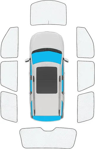Vista 86 de KMF 6 piezas de parasoles gruesos para Mazda 3 Hatchback (No Sedán) 2014-2018 Accesorios, parasoles completos para parabrisas y ventanas de coche