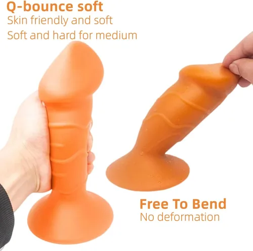 Vista 4 de Consolador de enchufe anal, disponible en 4 tamaños, tapón anal de silicona líquida, masaje de próstata, dilatador de ano, bola anal