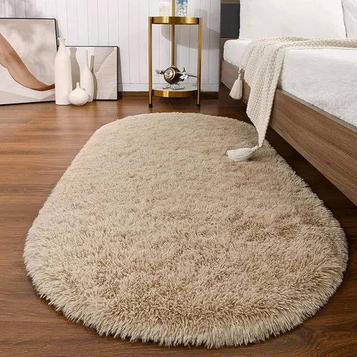 Vista 26 de Softlife Alfombras Esponjosas para Dormitorio, Alfombra de Área Peluda Bonita para Niñas y Niños Habitación de Bebé Decoración del Hogar, 2 x 5 Pies