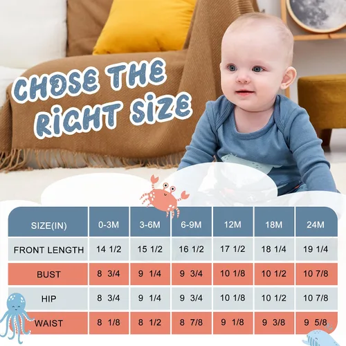 Vista 6 de V.&GRIN Ropa de bebé niño, conjunto de pantalones de manga larga de algodón para recién nacido de 0 a 24 meses
