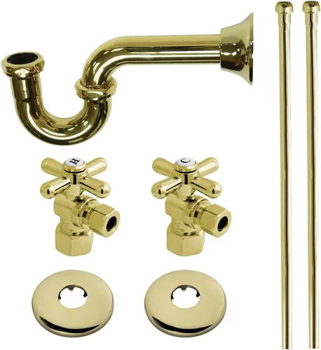 Vista 15 de Kingston Brass KPK107P Trimscape Kit de suministro de fontanería combinado, latón cepillado Cobrizo cepillado