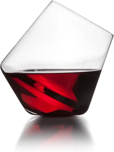 Vista 5 de Sempli Copas de vino transparentes con aireación Cupa-Vino, juego de 2 unidades en caja de regalo