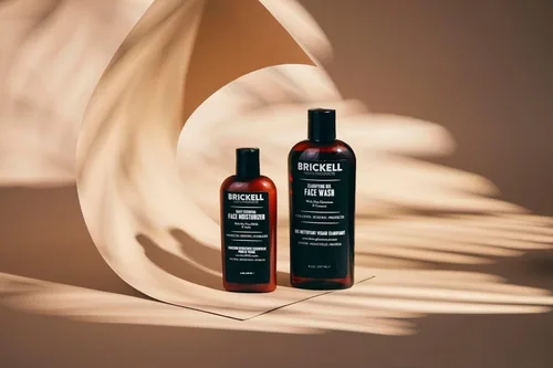 Vista 5 de Brickell Daily Essential Face Care Routine I, gel limpiador facial y loción hidratante facial, con ácido hialurónico, niacinamida y geranio
