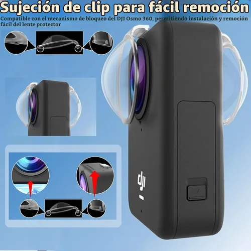 Vista 7 de Protector de lente para DJI Osmo 360 II/360, funda protectora para DJI Osmo 360 II