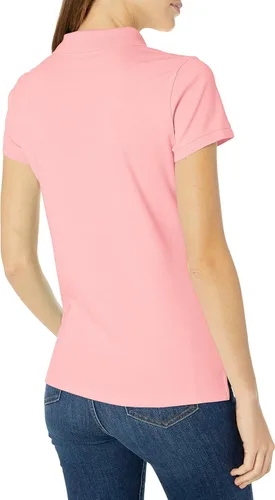 Vista 3 de Nautica Camisa polo de manga corta de 3 botones transpirable 100% algodón para mujer