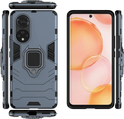 Vista 6 de Funda para Honor 50, soporte magnético para coche para Huawei Nova 9 NAM-AL00 Case Negro