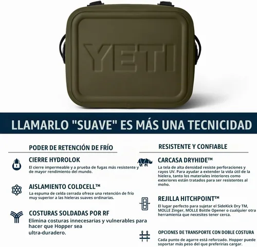 Vista 8 de YETI Hopper Flip 12 - Enfriador portátil Oliva