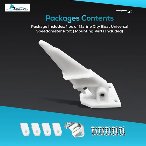 Vista 7 de MARINE CITY Velocímetro universal para barco, tubo Pitot de 80 MPH, mini herramienta portátil, accesorios de tubo para barcos marinos