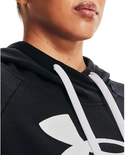 Vista 3 de Under Armour Rival - Sudadera con capucha para mujer, de vellón y con logotipo
