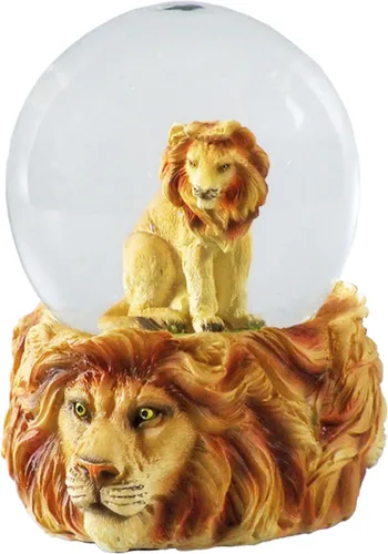 Vista 11 de Globo de agua - Oso marrón de Deluxebase. Decoración de animales de globo de nieve con figuras de oso marrón. Globo de purpurina de vidrio