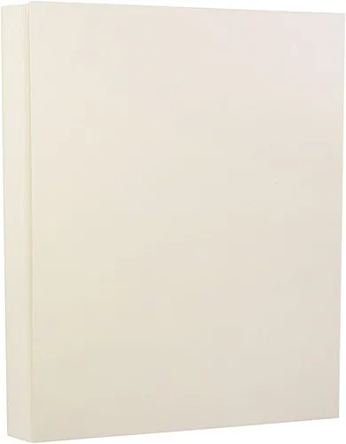 Vista 9 de JAM PAPER Strathmore 24 lb Papel - 90 g/m² - 8,5 x 11 - Lino Blanco Brillante - 500 Hojas/Resma