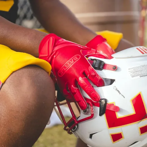Vista 7 de Battle Guantes deportivos de fútbol con receptor ancho de doble amenaza, guantes de fútbol para adultos y jóvenes, guantes ultra adherentes