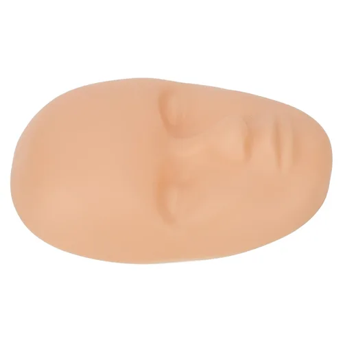Vista 8 de 10 cabezas de práctica para la piel, cabeza de entrenamiento de maniquí de maquillaje profesional, ajuste universal, silicona suave reutilizable