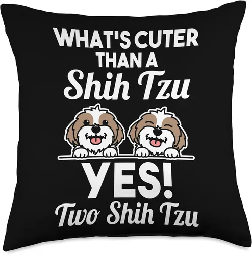 Vista 5 de Dog Lover Shih Tzu Owner Gift Two Shih Tzus - Almohada de 16 x 16 pulgadas, multicolor