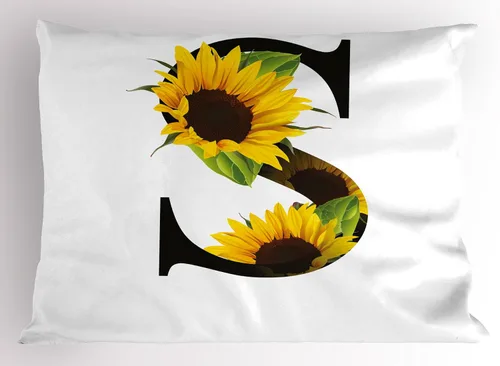 Vista 37 de Ambesonne Funda de almohada con frase en escala de grises, composición de flechas y puntos, inscripción inspiradora Be Brave, funda de almohada Gris