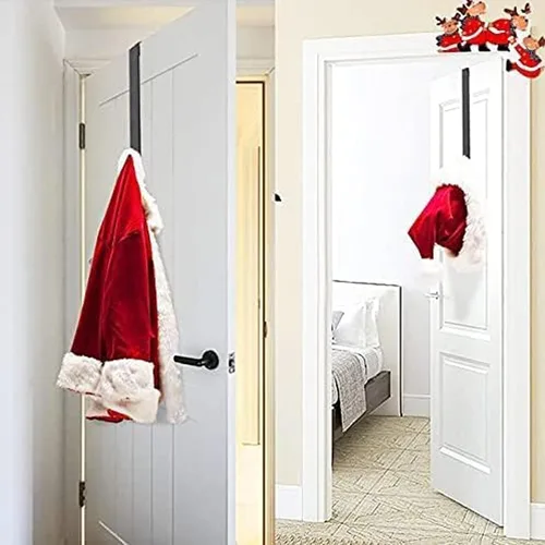 Vista 4 de Decoración de marco de puerta de Navidad, divertido marco de puerta de Papá Noel, decoración de mesa de fiesta en casa, accesorios de decoración