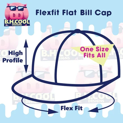 Vista 3 de I'd Rather Be Aiding - Flexfit 6210 Structured Flat Bill Fitted Hat Baseball Cap for Men and Women Snapback Closure