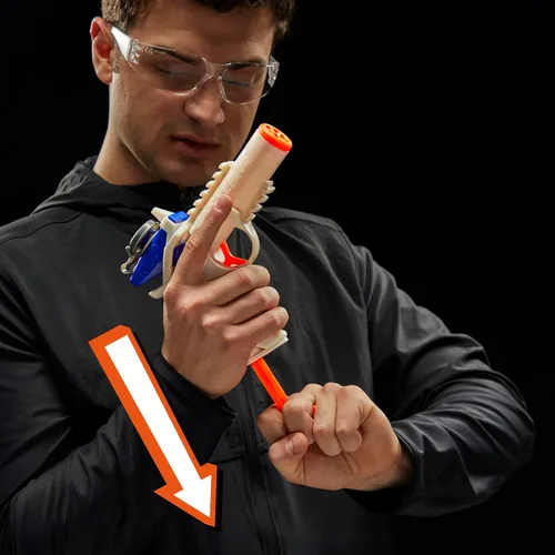 Vista 4 de Nerf Pro Gelfire Versus Pack Incluye 2 pistolas, 4,000 rondas Gelfire, capacidad de 60 rondas, activación T-Pull, 2 gafas de protección, regalos
