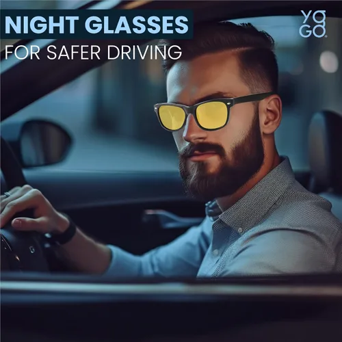 Vista 3 de Lentes de conducción nocturna para hombres y mujeres, lentes polarizados de visión nocturna, antirreflejos, disminuyen los faros delanteros