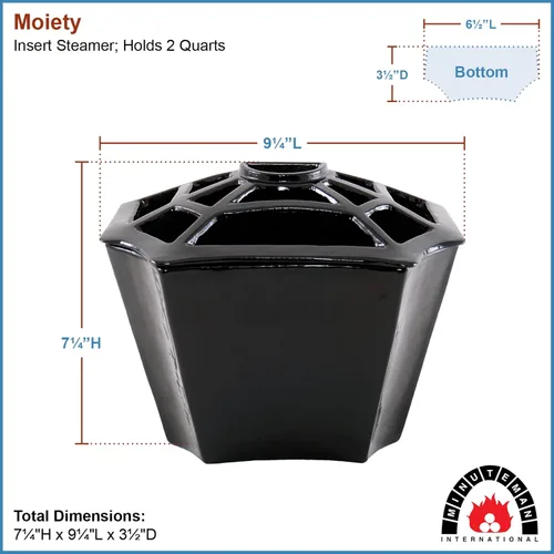 Vista 2 de Minuteman International Humidificador de vapor para estufa de leña con inserto de Moiety Negro