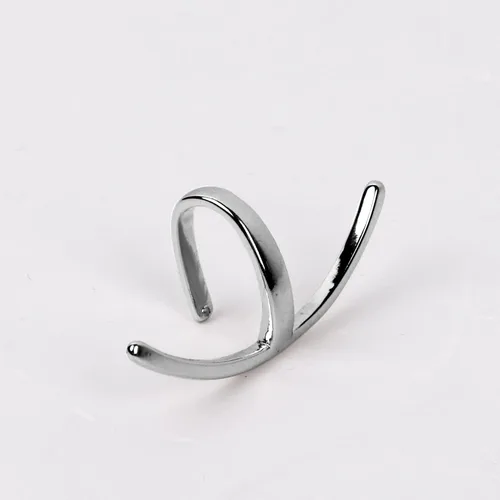 Vista 4 de L'VOW Cyberpunk - Joyería futurista de plata líquida para mujeres y hombres, de lujo, irregular, sin perforación, joyería para labios Cyborg