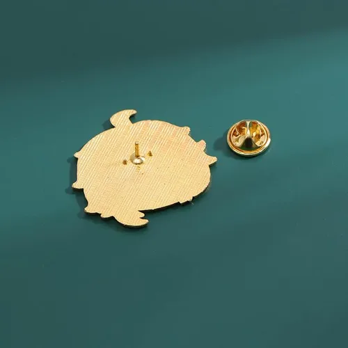 Vista 5 de Genshin Impact Pins 12 piezas broche Genshin Impact Cosplay regalo para fanáticos Venti Hu Tao Klee Tartaglia Xiao Ganyu Plástico Sin gemas