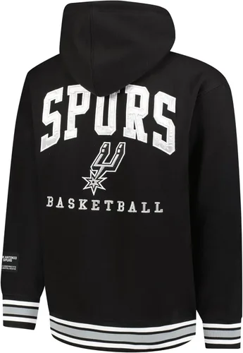 Vista 3 de Ultra Game Chaqueta con capucha oficial de la NBA MVP de calidad prémium con cremallera completa para hombre Negro