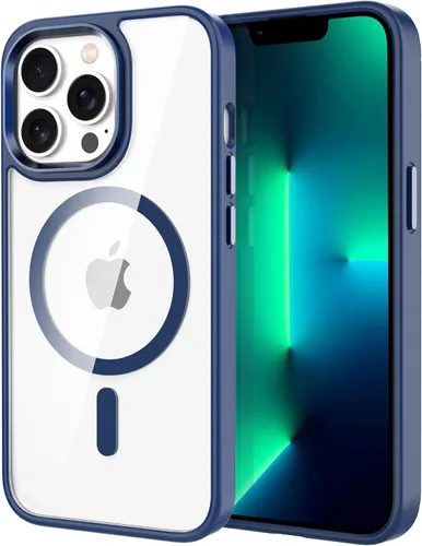 Vista 27 de CACOE Funda magnética para iPhone 12 y iPhone 12 Pro de 6.1 pulgadas - Compatible con MagSafe y soporte magnético para teléfono en el automóvil,