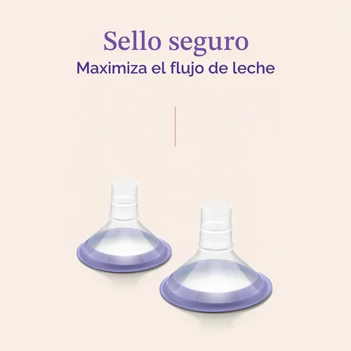Vista 3 de Lansinoh ComfortFit Bridas para extractor de leche, tamaño 0.827 in, 2