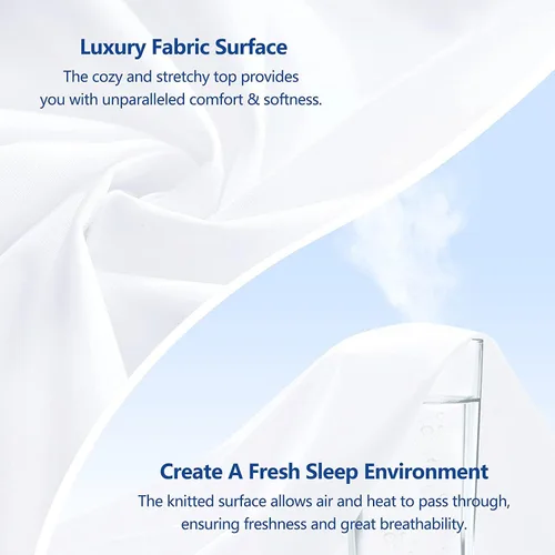Vista 4 de WYFKYMXX Sábana de cama impermeable – Sábanas planas de percal de algodón transpirable ideal para hoteles y hospitales, sábana protectora de colchón