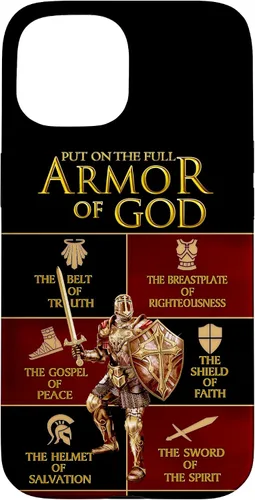 Vista 6 de Warrior of God Put On The Full Armor of God Funda para iPhone 17