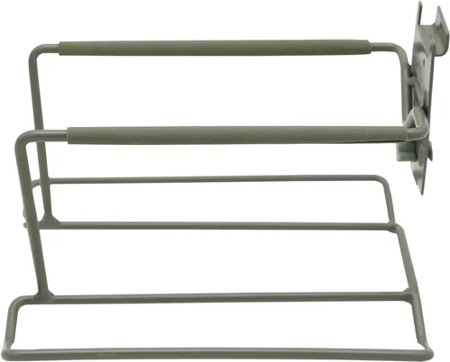 Vista 4 de Aolamegs Soporte para raqueta de tenis de metal para montaje en pared, de acero resistente, soporte de almacenamiento para raqueta de bádminton