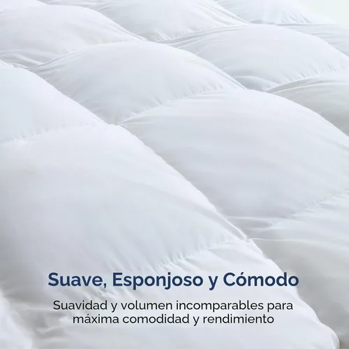 Vista 4 de Maple&Stone Edredón King de gran tamaño, relleno de edredón King de gran tamaño con 8 pestañas en las esquinas, edredón de plumón para todas
