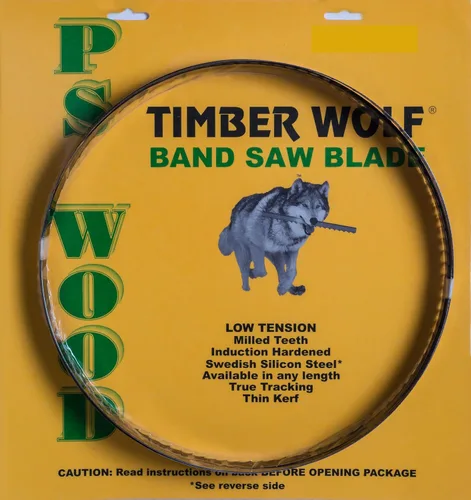 Vista 2 de Timber Wolf - Hoja de sierra de banda de 72 x 1/2 x 10 tpi, se adapta a Shopsmith, Magna de 11 pulgadas + más