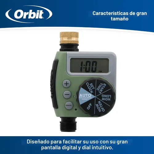 Vista 5 de Orbit 62056 Temporizador de grifo de manguera de un solo dial de salida (paquete de 2)
