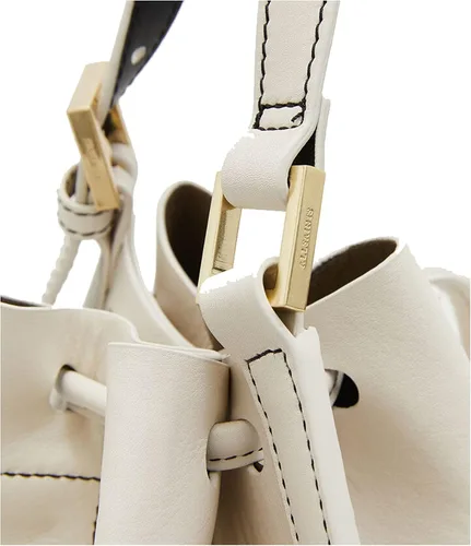 Vista 5 de AllSaints Alpha Leather Salt Lake - Mochila color blanco, Blanco, Mochila de moda