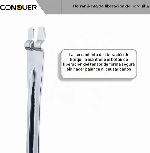 Vista 4 de CONQUER Juego de herramientas de ajuste automático de holgura para semirremolques – Llave de trinquete cuadrada doble de 5/16 pulgadas y horquilla