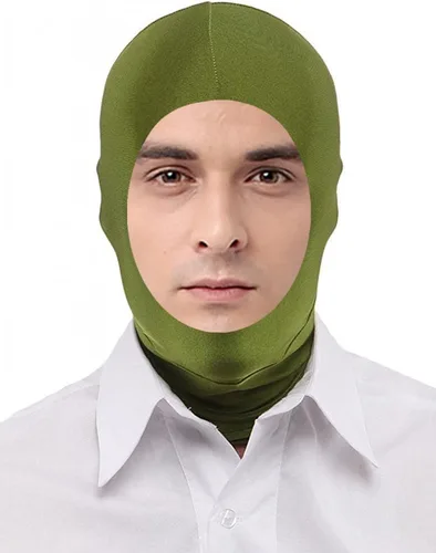 Vista 30 de Seeksmile Zentai - Máscara capucha unisex de licra elastano