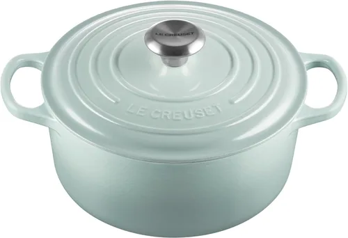 Vista 23 de Le Creuset Horno holandés redondo Signature de hierro fundido esmaltado, 4.5 cuartos de galón., Artichaut