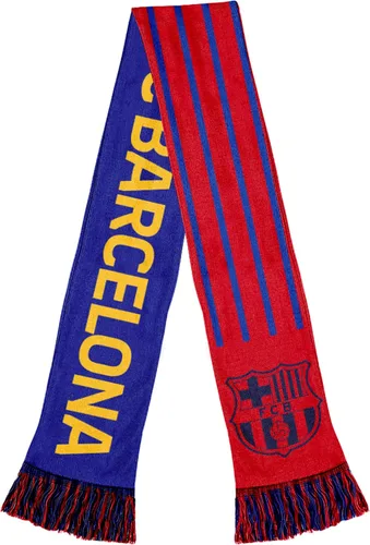 Vista 10 de Icon Sports Bufanda de fútbol con licencia oficial del FC Barcelona, unisex para adultos