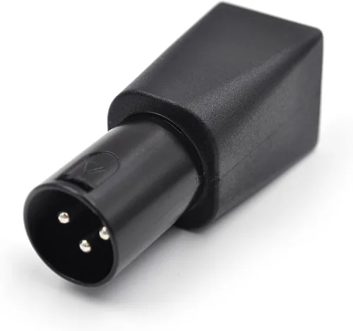 Vista 8 de (4 unidades) macho adaptador XLR de 3 pines Conector DMX a RJ45 a Ethernet, negro