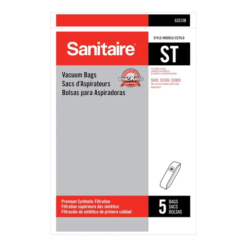 Vista 3 de Sanitaire TRADITION Aspiradora vertical comercial (SC684G rojo) + 5 bolsas de vacío estilo ST Sanitaire