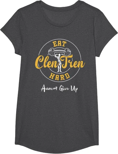 Vista 45 de Culturismo: Comer Clen Tren Hard Anavar Give Up - Camiseta de gimnasio, Negro