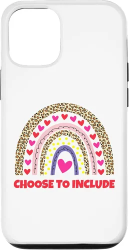 Vista 28 de Choose to Include Leopard Rainbow Special Needs Awareness Case for iPhone 17